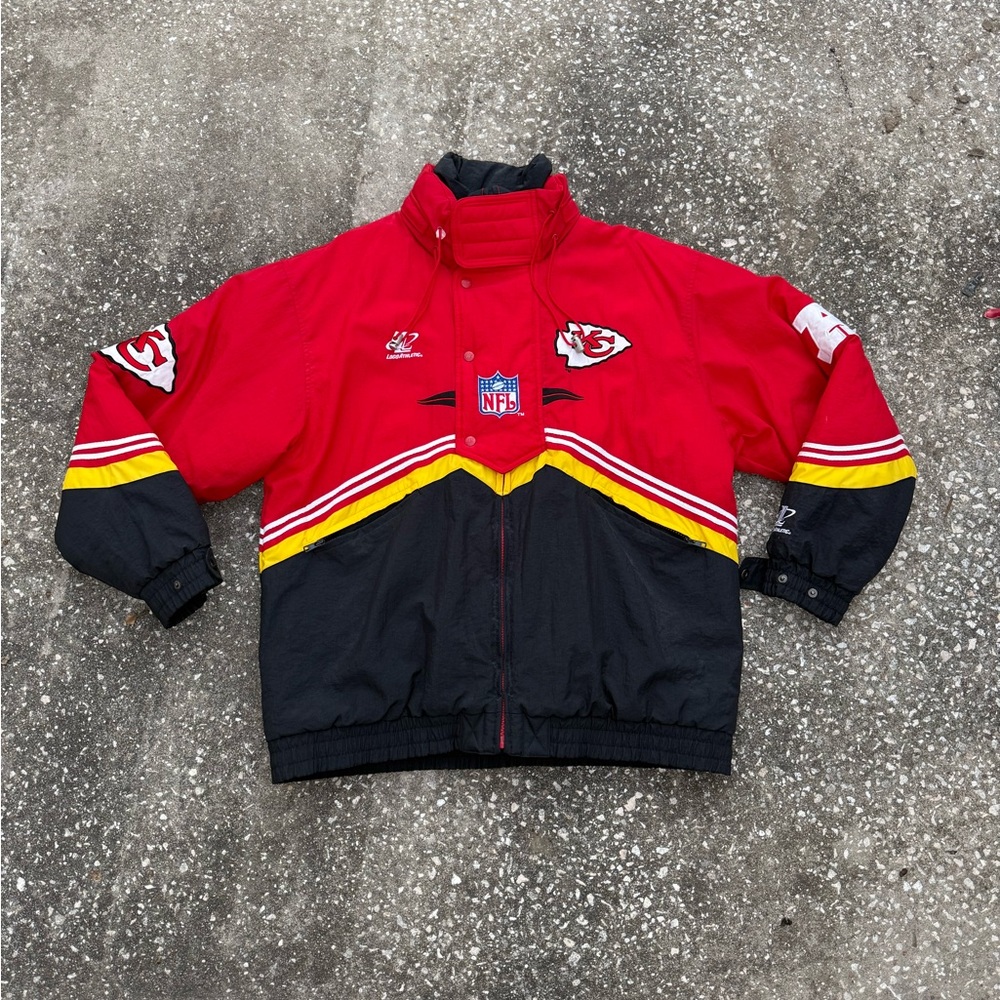 Vintage Pro Line Logo Athletic Kansas City Chiefs NFL Football Windbreaker